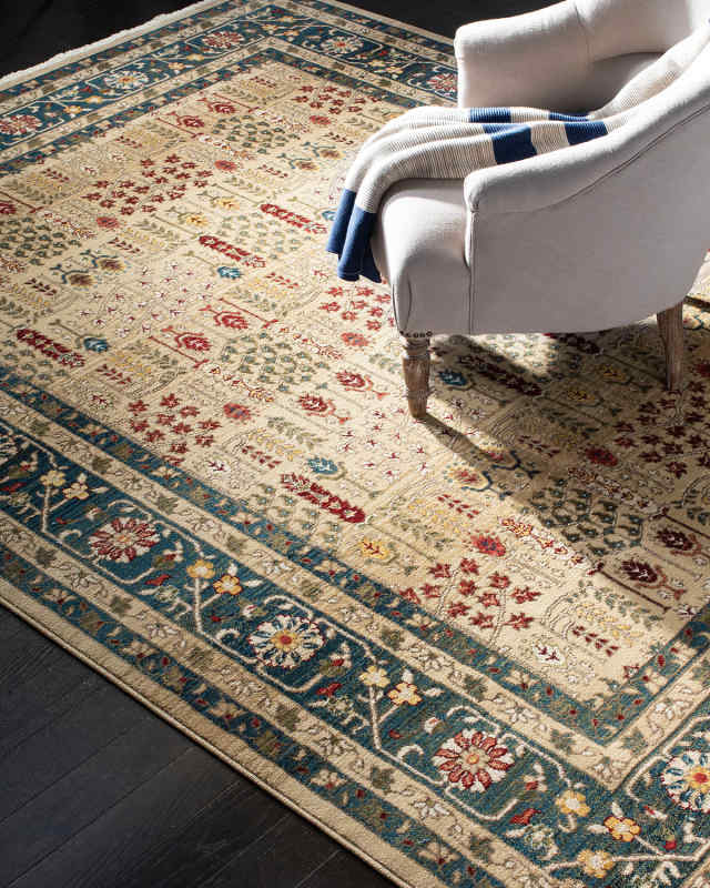 Marqaux Navy Power-Loomed Rug, 8' x 10'