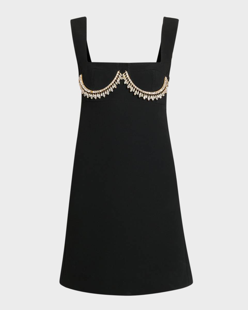 Crystal Bustier Sleeveless Mini Dress