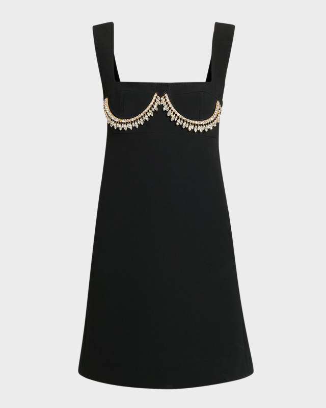 Crystal Bustier Sleeveless Mini Dress