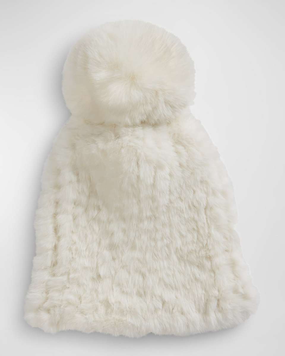 Faux Fur Poppy Pom Hat