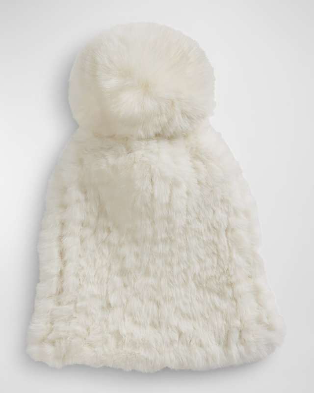 Faux Fur Poppy Pom Hat