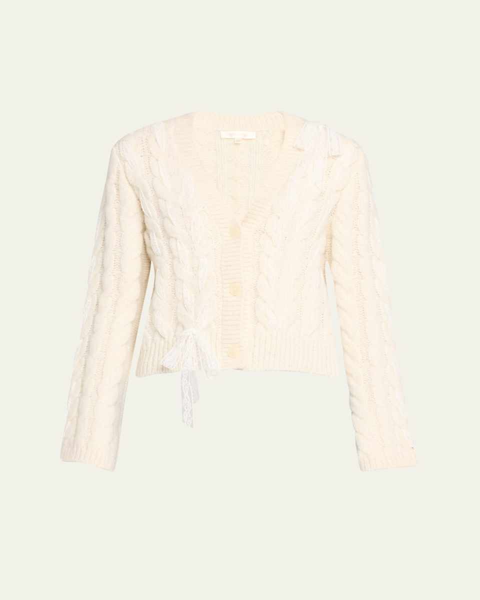 Louella Cable-Knit Cardigan