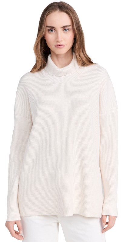 Splendid Splendid x Cella Jane T Neck Sweater Snow