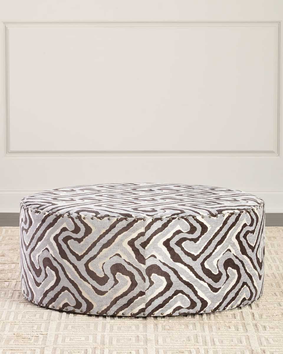 Emma Geometric Ottoman