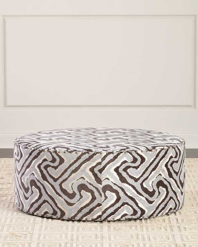 Emma Geometric Ottoman