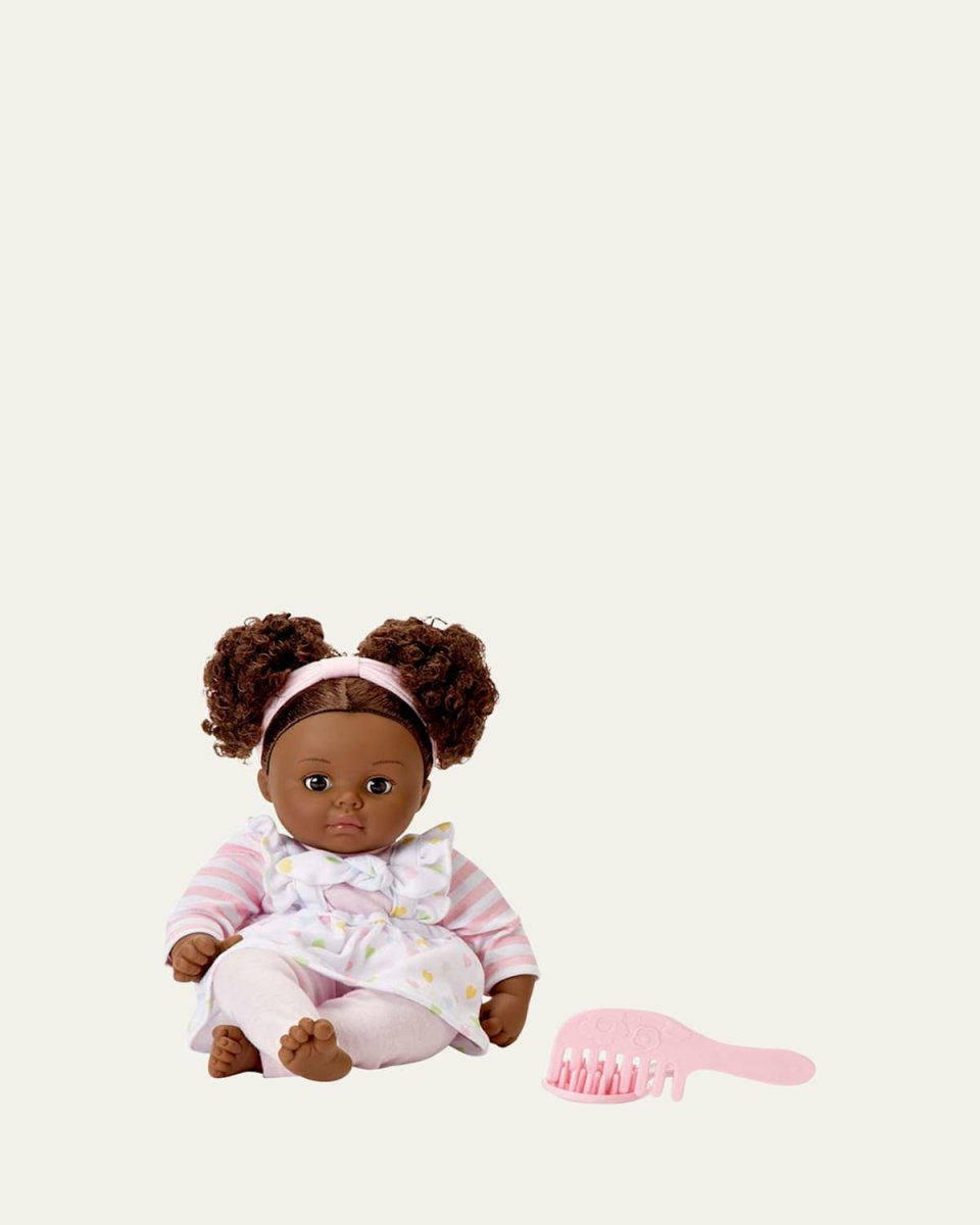 My Little Girl Polka Dot Pinafore Doll, 14"
