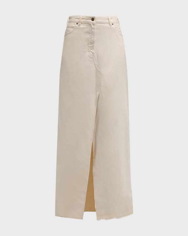 Emma Straight Denim Maxi Skirt