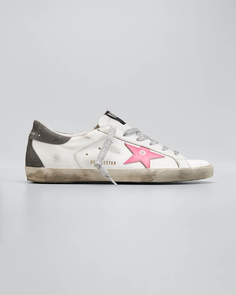 Superstar Mixed Leather Low-Top Sneakers