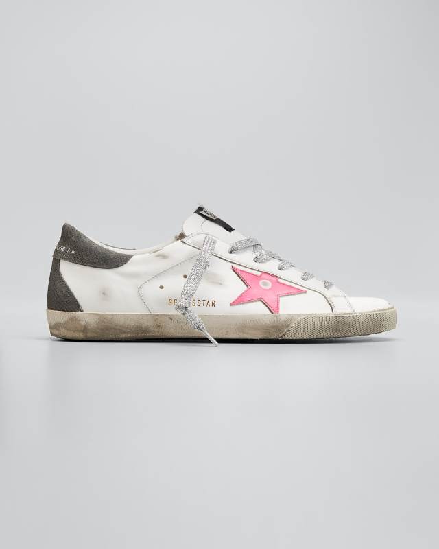 Superstar Mixed Leather Low-Top Sneakers