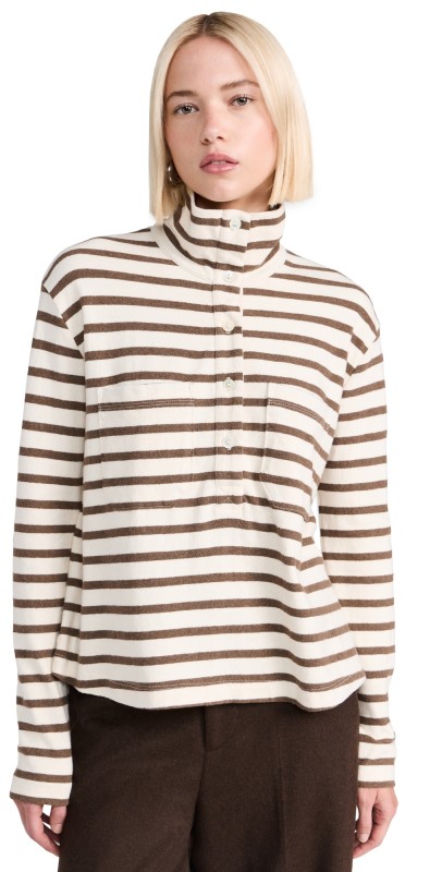 Wyeth Caroline Sweater Ecru/Chocolate