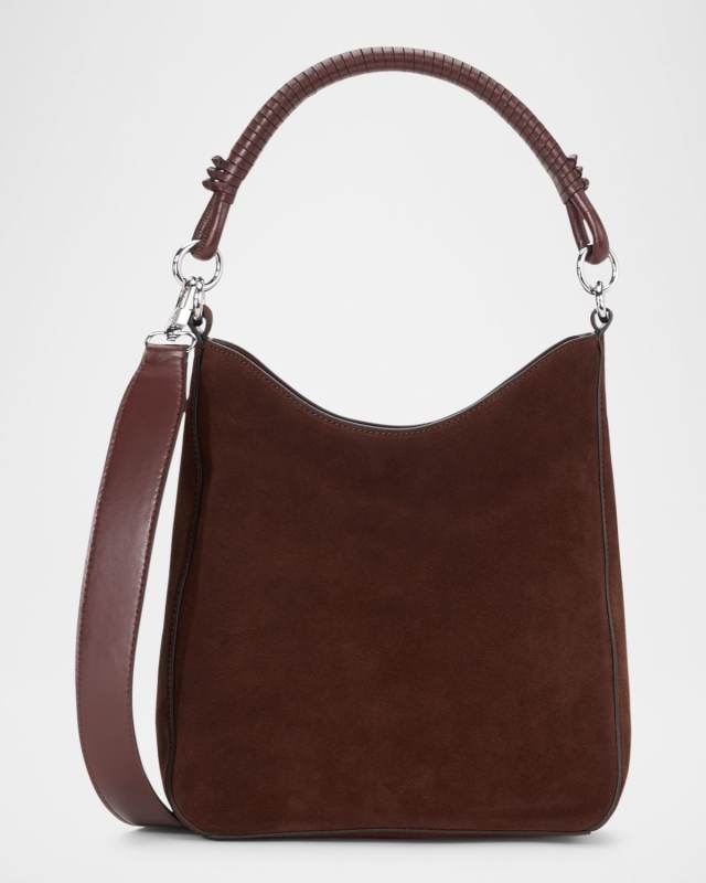 Mel Suede & Leather Shoulder Bag