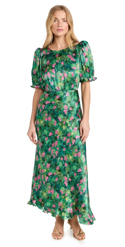 Saloni Vida D Dress Palmetto Fern