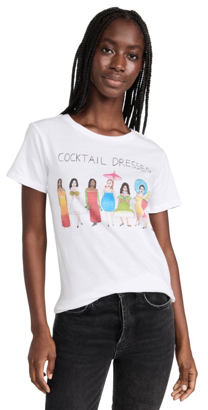 Unfortunate Portrait Cocktail Dresses Tee White