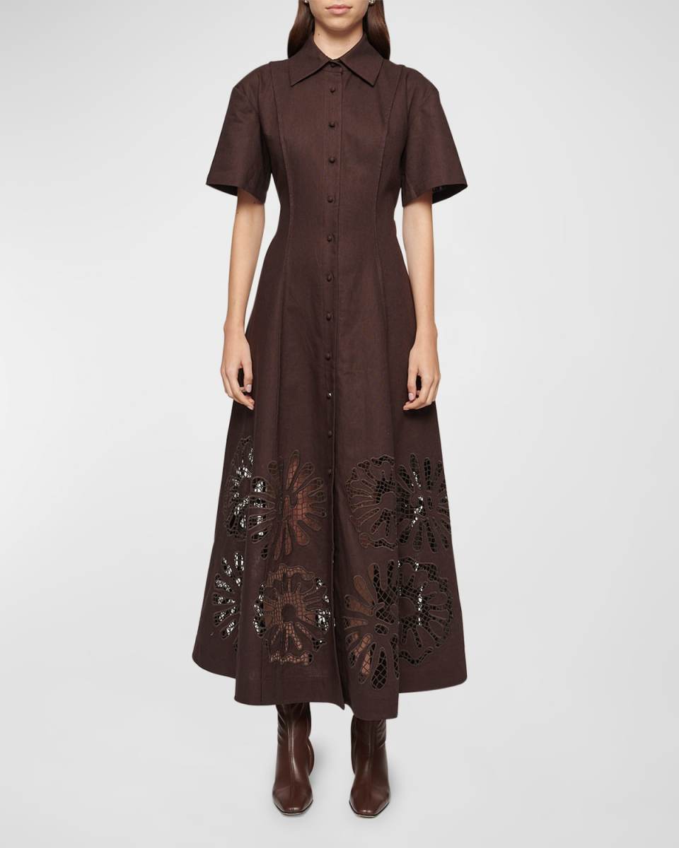 Annalise Lace Shirtdress