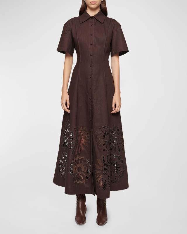 Annalise Lace Shirtdress