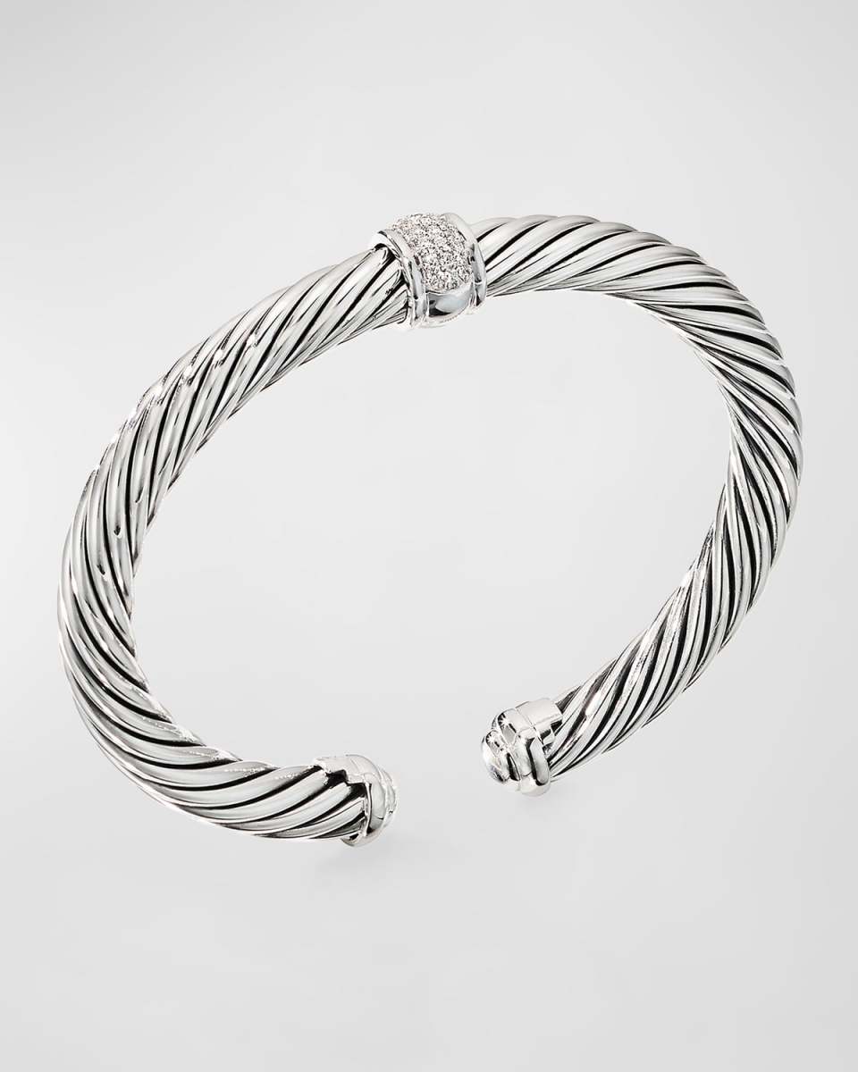 Cable Classic Diamond Center-Station Bracelet