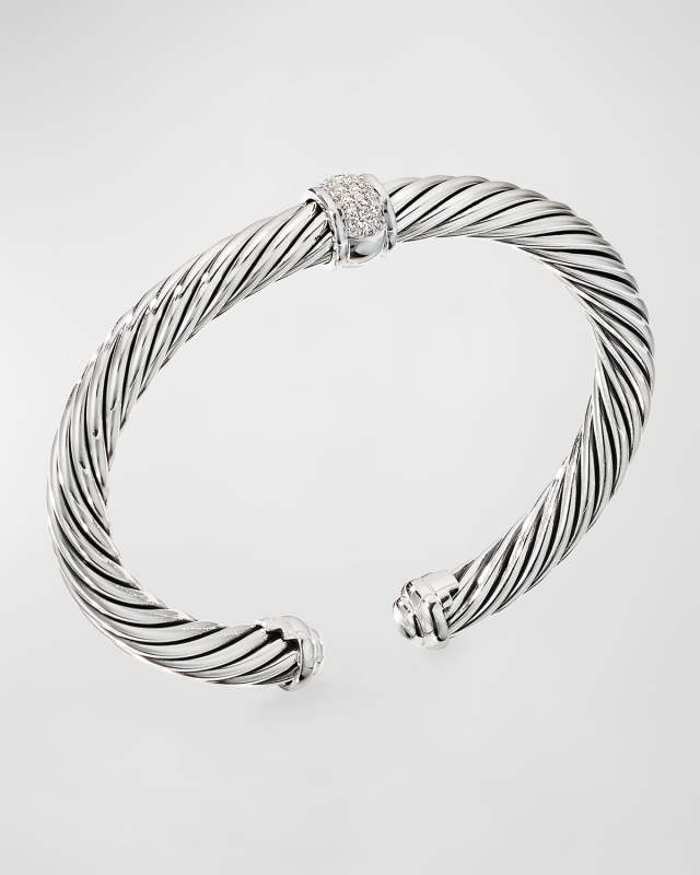 Cable Classic Diamond Center-Station Bracelet