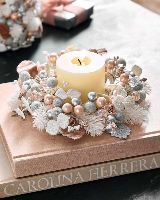 4" Sweet Sparkle Candle Ring Christmas Wreath