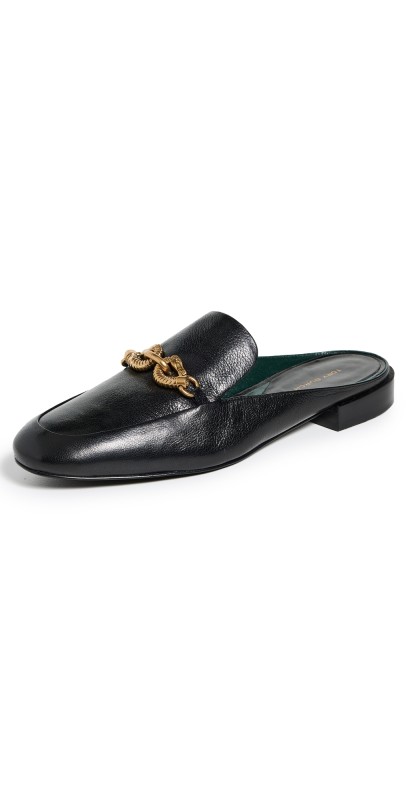 Tory Burch Jessa Backless Loafers Perfect Black