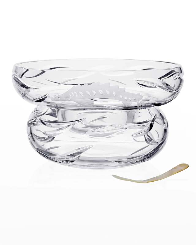 Persephone Caviar Server w/ Mother-of-Pearl Spoon