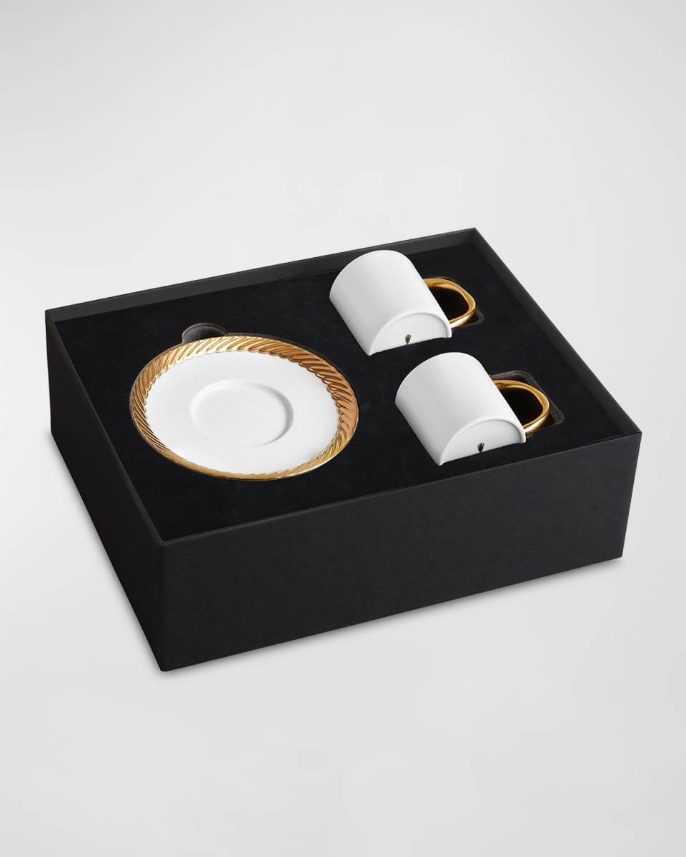 Corde 3-Piece Espresso Cup & Saucer Set