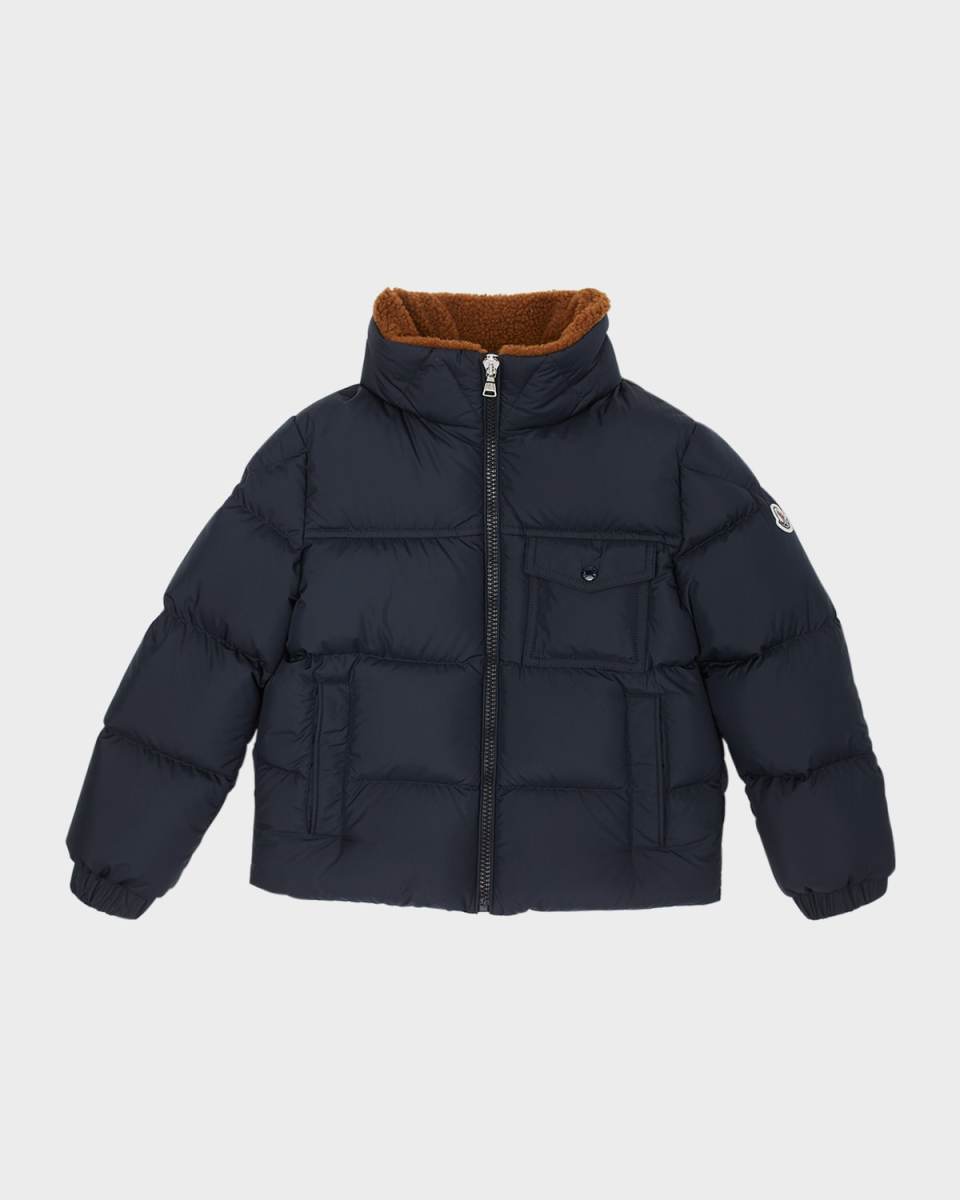 Boy's Cayden Faux Fur Trim Jacket, Size 8-