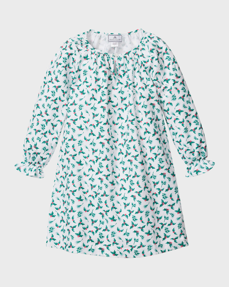 Girl's Delphine Sprigs of the Season Nightgown, Size 6M-14