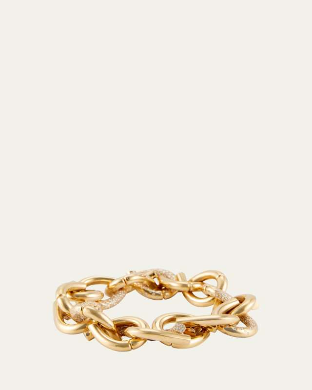 Fairmiend Yellow Gold Oera Bracelet with Diamonds