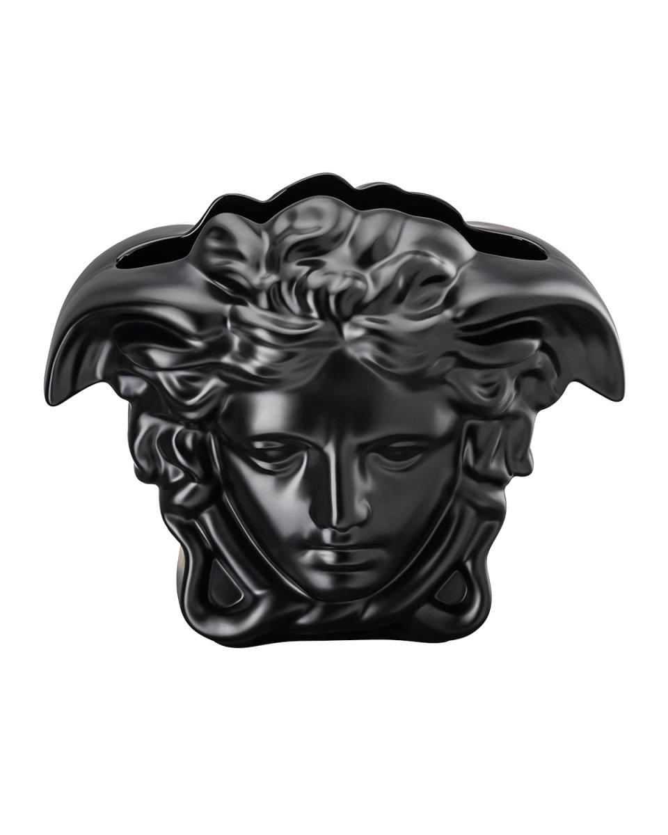 Medusa Grande Vase in Black - 6"