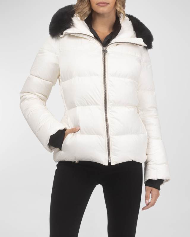 Apres-Ski Jacket With Detachable Toscana Lamb Shearling Hood Trim
