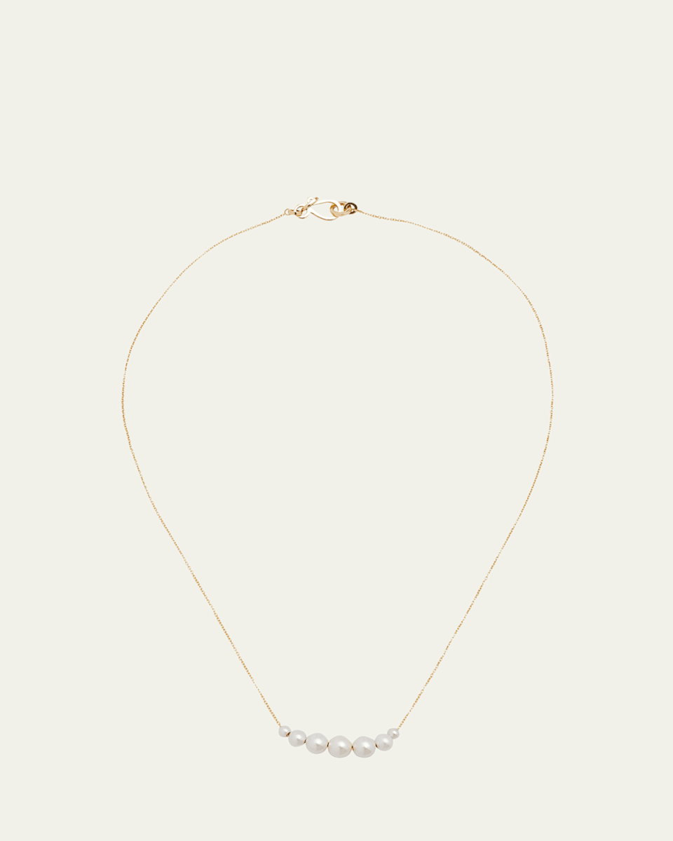 Grande Orangerie de Perle Graduated Freshwater Pearls on 14K Yellow Gold Chain