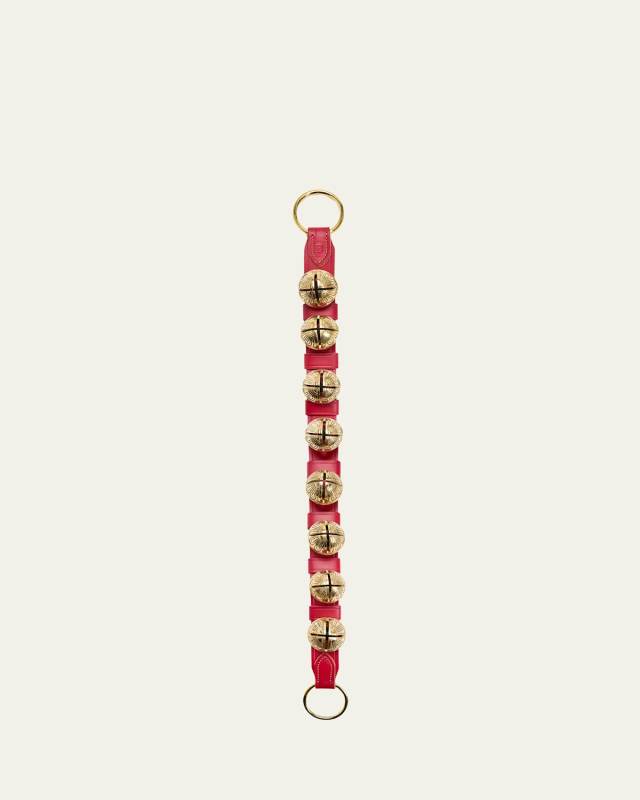 Bell Leather Christmas Decor Strap