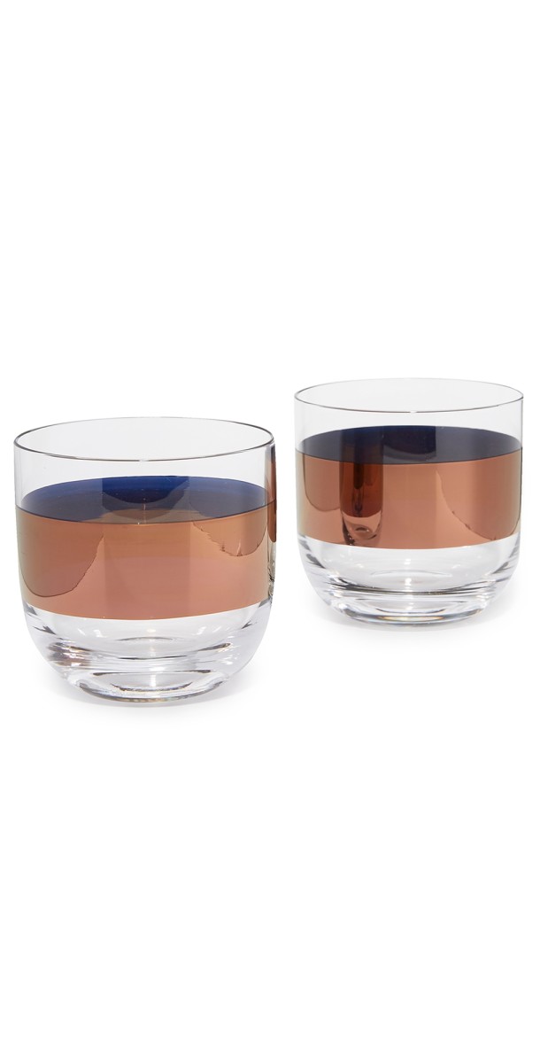 Tom Dixon Tank Whisky Glasses Copper One Size