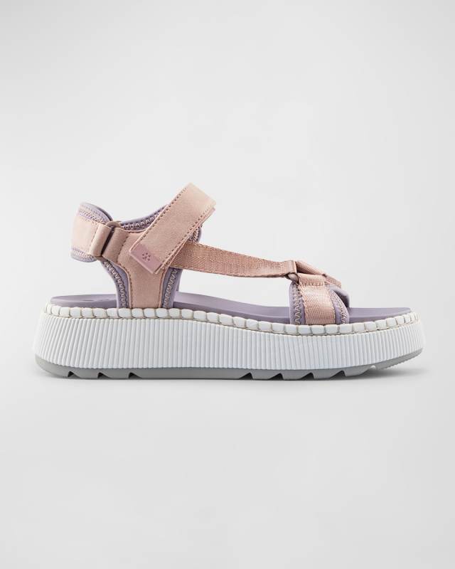 Spray T-Strap Sporty Sandals
