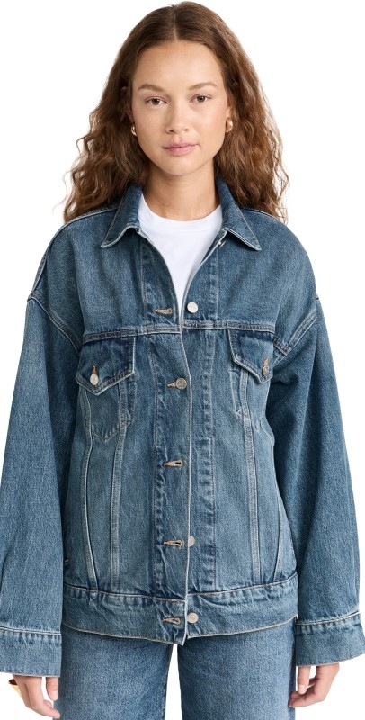 Reformation Brooks Oversized Denim Jacket Lesina