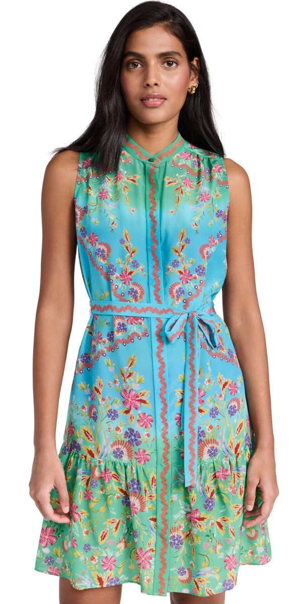 SALONI Tilly Dress Summer Wreath Plmt