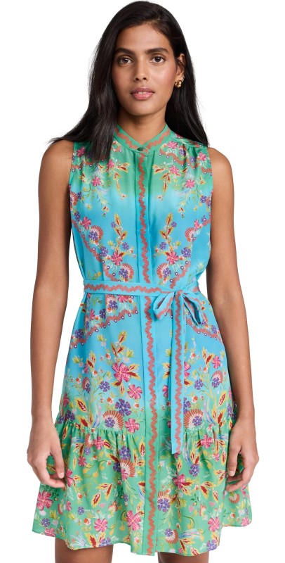 SALONI Tilly Dress Summer Wreath Plmt
