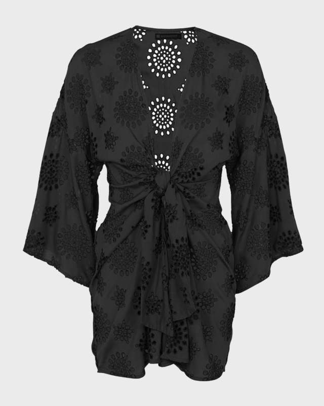 Perola Knot Short Caftan Coverup