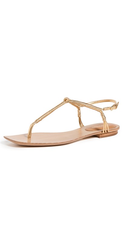 Veronica Beard Amelia Sandals Gold