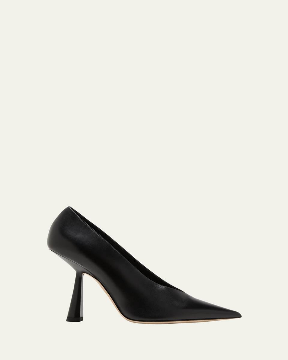 Maryanne Leather Point-Toe Pumps