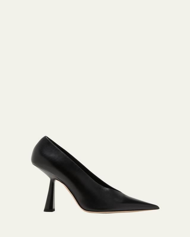 Maryanne Leather Point-Toe Pumps