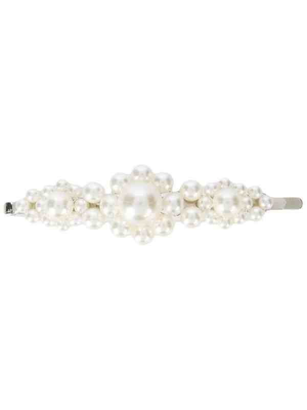 pearl-embellished hair clip