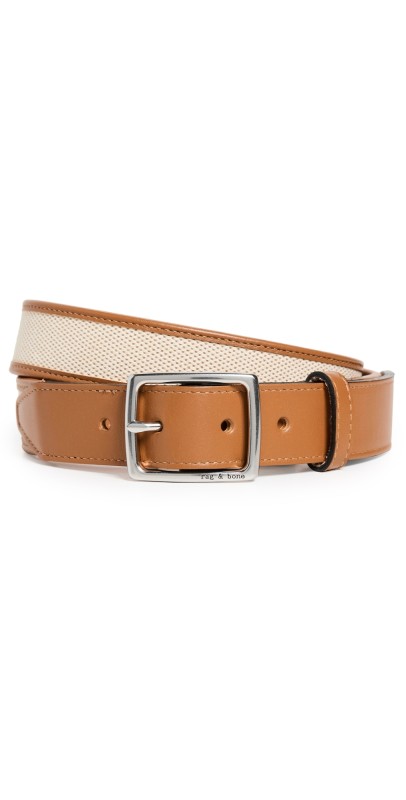 rag & bone Boyfriend Belt Natural