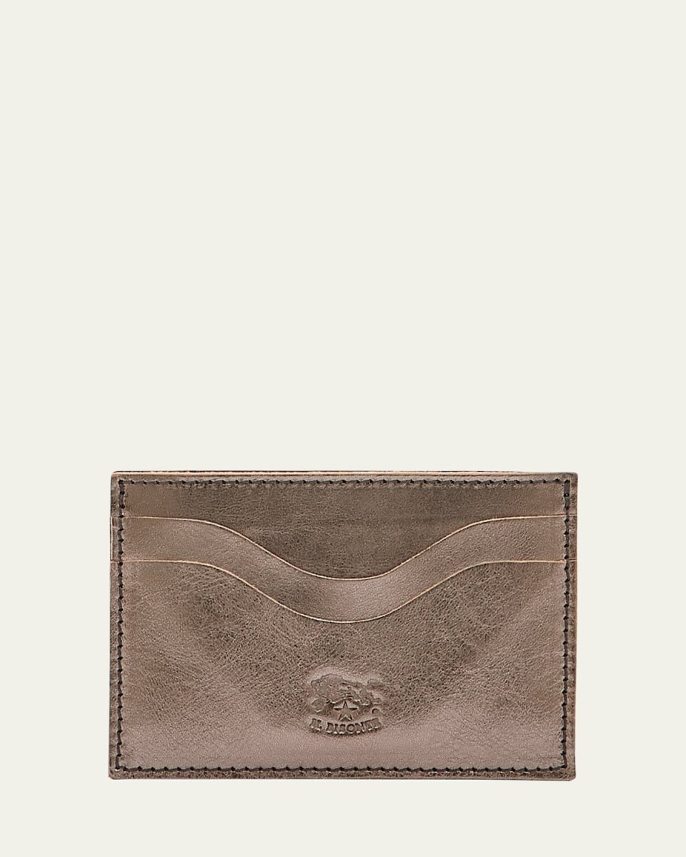 Salina Metallic Leather Card Case