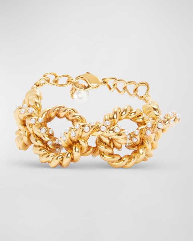 Faux Pearl Rope Bracelet