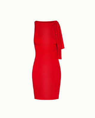 khy Sueded Stretch Knotted Mini Dress