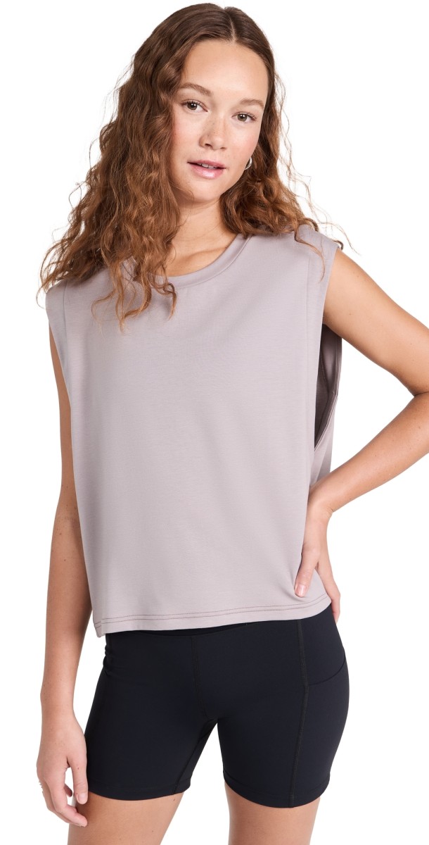 On Focus Crop Top Zinc