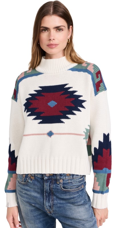 The Upside Pacha Clara Knit Crew Creme