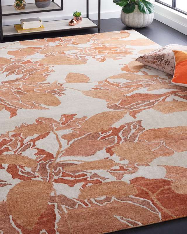 Bright Floral Wash Rug, 6' x 9'