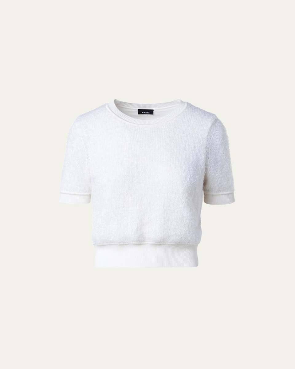Yarn Short-Sleeve Sweater